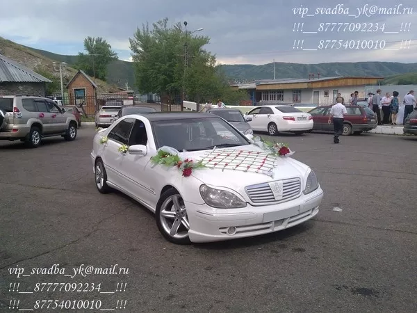 Усть-Каменногорск VIP-авто услуги на Мерседесе S-класса белого цвета.